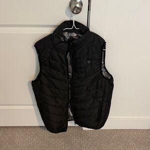 Black Quilted Vest